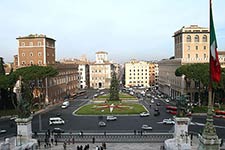 Вид на площадь Венеция Рим Италия
