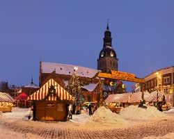 рождественский рынок в Латвии