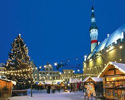 новогодние праздники в чтолице Эстонии Таллине