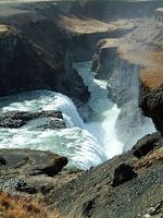 водопад Гюдльфосс в Исландии