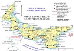 Остров Принца Эдуарда - карта