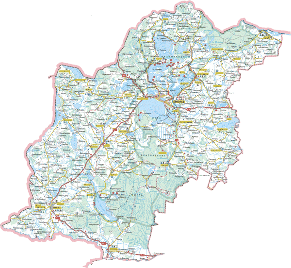 карта Браславского района