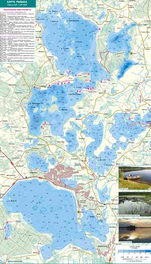 карта рыбака - Браславские озера