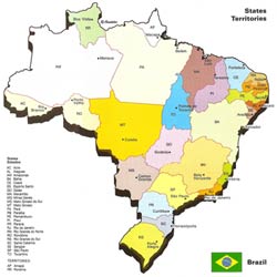 Бразилия карта