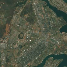 спутниковый снимон - город Бразилиа
