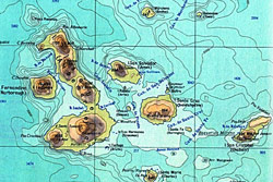 Галапагосские острова карта