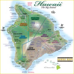 карта острова Мауи на Гаваях