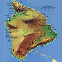 карта Мауи Гаваи