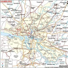 Гамбург карта Германия