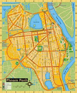 город Пномпень Камбоджа карта