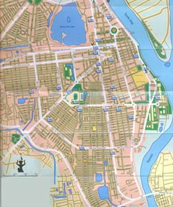 туристическая карта Пномпень Камбоджа