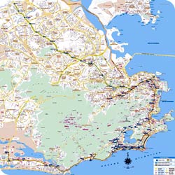 карта Рио-де=Жанейро Бразилия