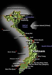 Вьетнам. Карта