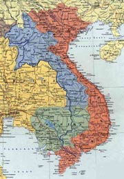 Карта Вьетнам