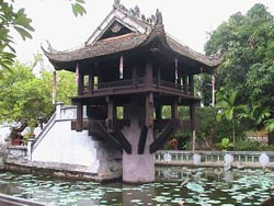 Пагода на одном столбе Ханой Вьетнам