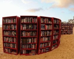 библиотека на пляже