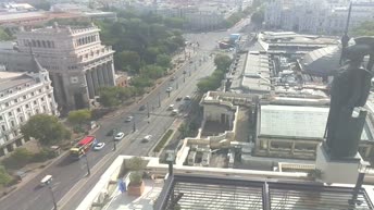 Мадрид. Улица Алькала. Испания. Вебкамера