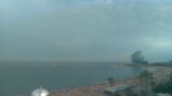 Барселона. Средиземное море. Испания. Вебкамера
