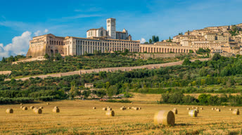 Ассизи. Панорама. Италия. Вебкамера